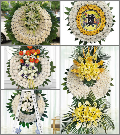 广东梅州市五华县周江镇甘茶村花圈速递